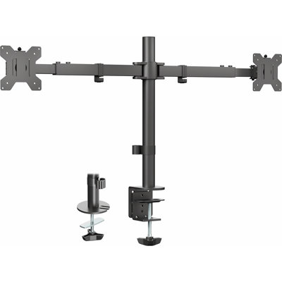 Telescoping Dual Monitor Desk Mount