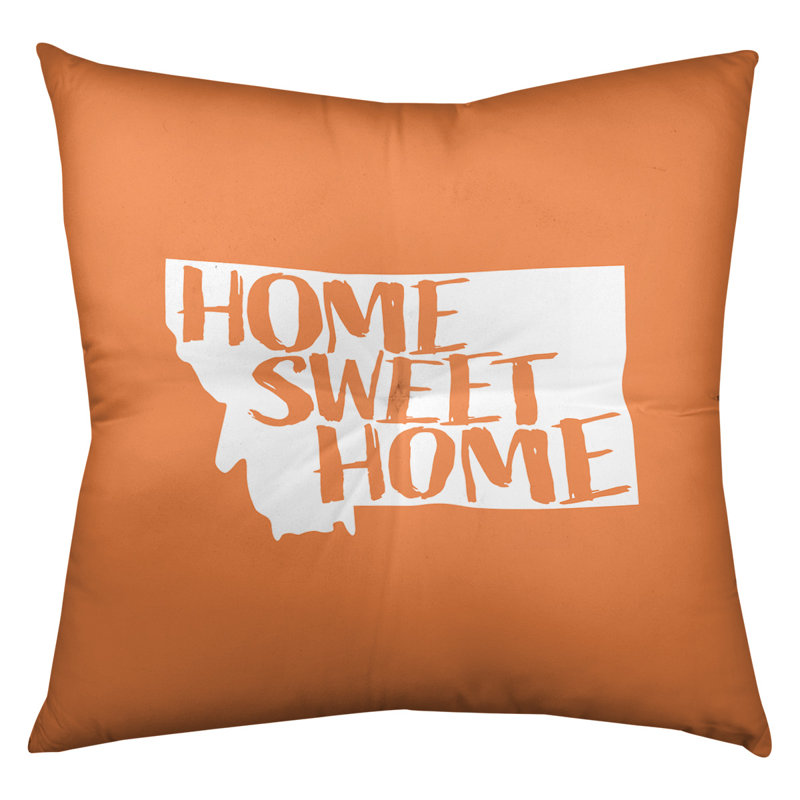Coussin de sol touffeté home, 30 po x 30 po, Orange, Montana