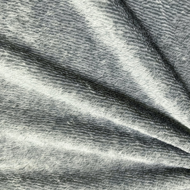 Jeté en peluche Laney gris, Gris