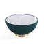 Ensemble de table de salon moderne 2 pièces avec base en acier inoxydable recouvert de cuir végétalien Anderson-293958579