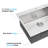 Stainless Steel Drop-In Sink 33X22x10" - Single Bowl, T304 Steel, Rust & Stain Resistance, Easy To Clean With Brush Head, R10 Radius Corners Bowl Kitchen Material, Surface, Freshen Up,