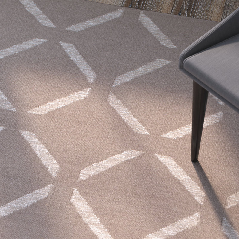 Tapis kaki tissé à plat à la main Varnado, Tapis de couloir 2 pi 6 po x 8 pi