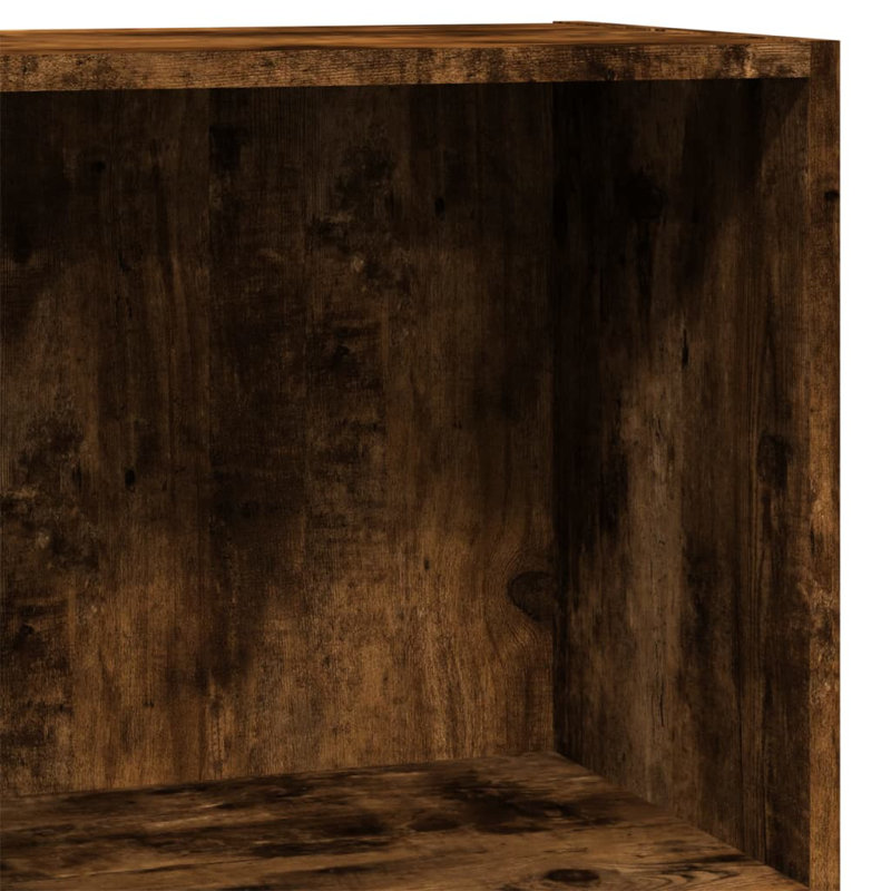 Analuisa Bookcase, (4 Shelves) 189cm H x 60cm W x 30cm D, Smoked Oak