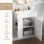 Meuble-lavabo flottant moderne de 21,6 po avec lavabo en céramique - parfait pour les petites salles de bain-1633337933