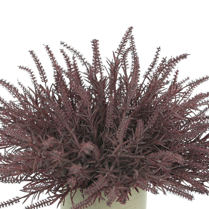 Faux Astilbe Plant in Fiberstone Vase