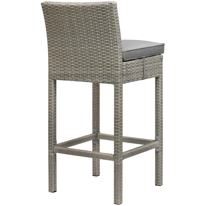 Tabouret de bar Havenside Home Bocabec, Gris, Brun
