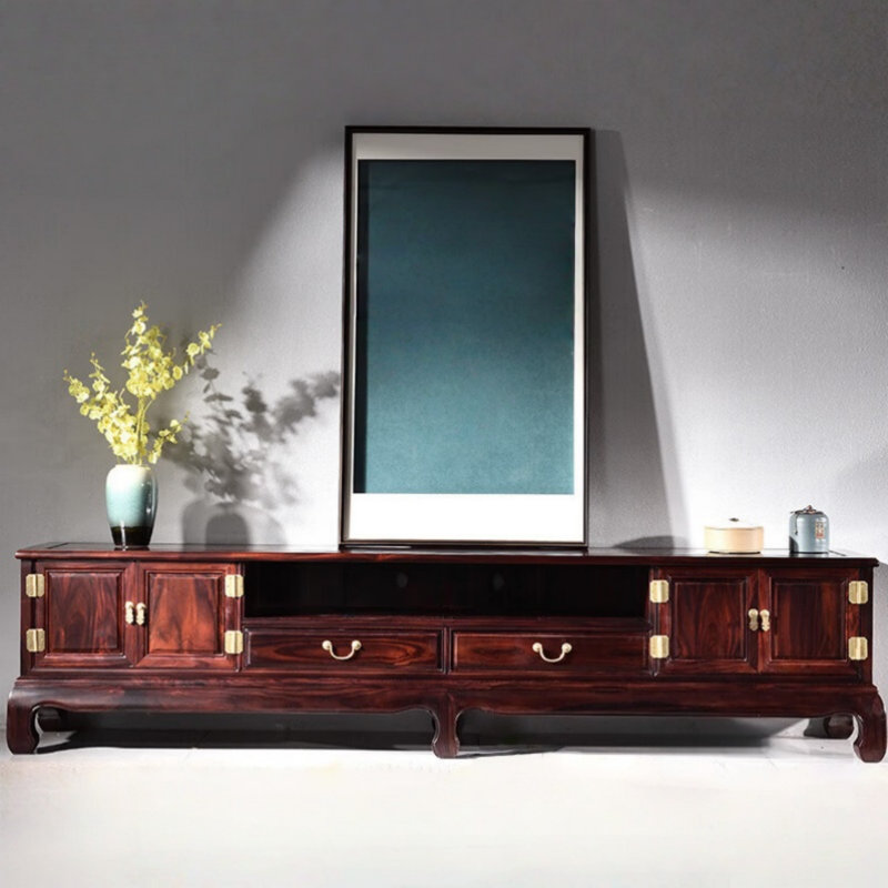 Meuble télé moderne et créatif, H 22,05 po x L 93,7 po x l 18,11 po