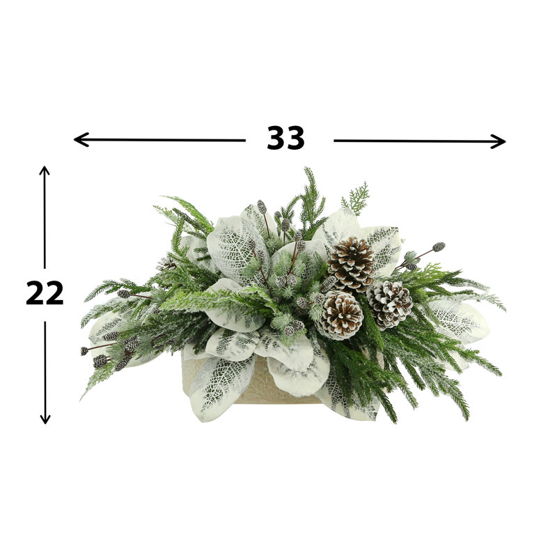 Magnolia Leaf Holiday Centerpiece
