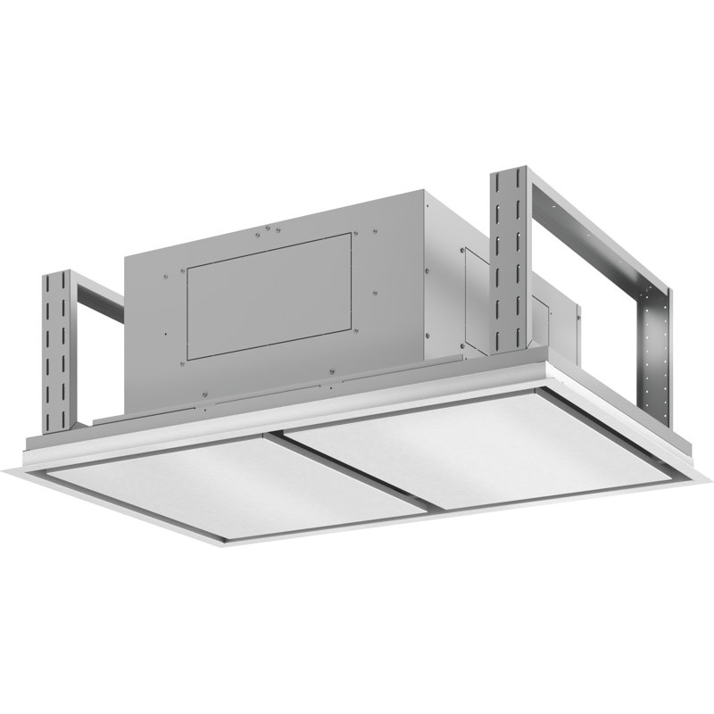 Zephyr Lux 43 in. Island Range Hood with LED Lights, Stainless Steel