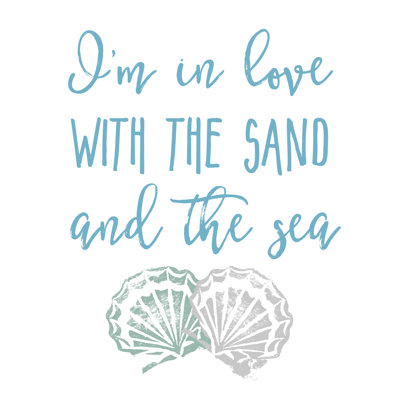 Love Sand Sea - Wrapped Canvas Print