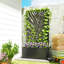 Boîte à fleurs en métal avec treillis, lit de jardin surélevé avec treillis et grand écran d'intimité découpé pour plantes grimpantes