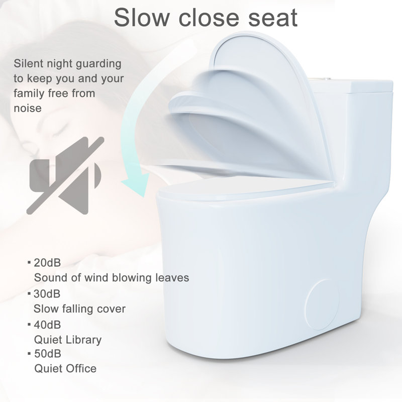 White Elongated Dual-Flush Macerating Toilet with 17'' Seat Height