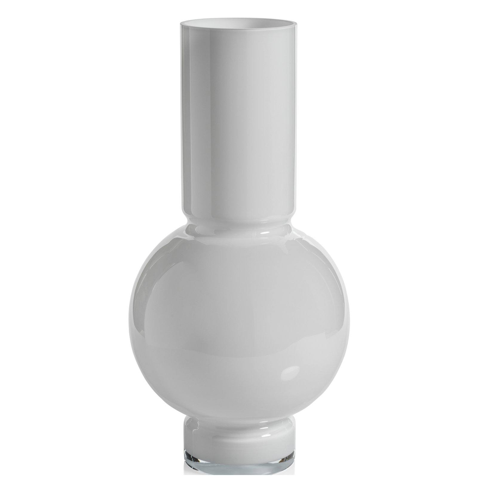 19.75'' Glass Table Vase, White