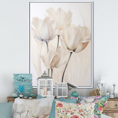 " Minimalism Beige Tulips Symphony I "