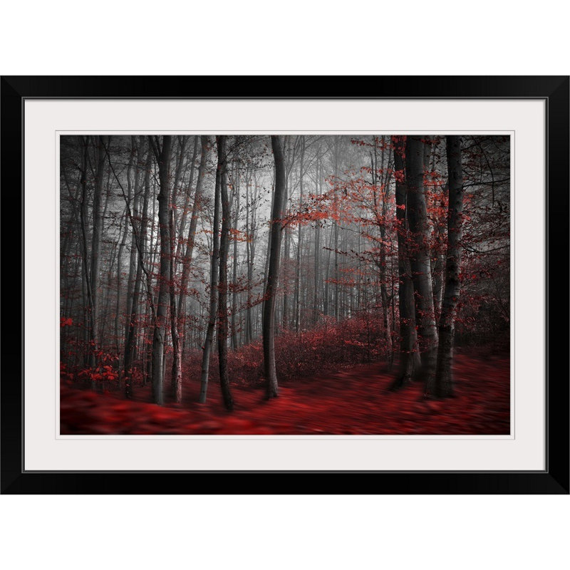 Impression « Bloody River », Cadre noir, H 28 po x l 38 po x P 1 po