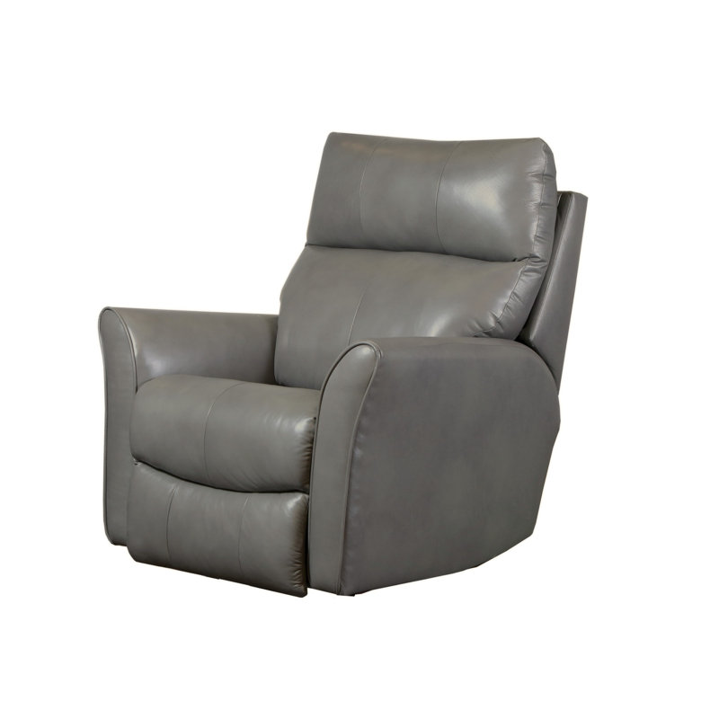 Fauteuil inclinable et berçant en cuir Stardust, Granit Valentino, Berçant