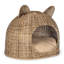 Lit pour chat en rotin tissé à la main avec coussin lavable à la machine Emiliann-1905004328