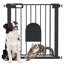 Pet Safety Gate Pressure Fit Stair with Small Door Double Locking-67182262
