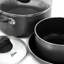 Batterie de cuisine antiadhésive en aluminium 7 pièces