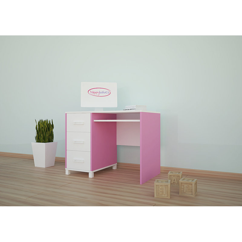 100cm Writing Desk, Pink