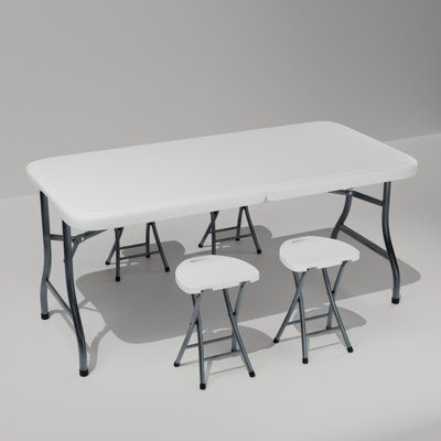 6 ft. Heavy Duty Portable Commercial Folding Table with Handle
