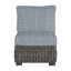 Fauteuil de chambre modulaire rustique tissé - gris ardoise-600847746-600847073-600847099