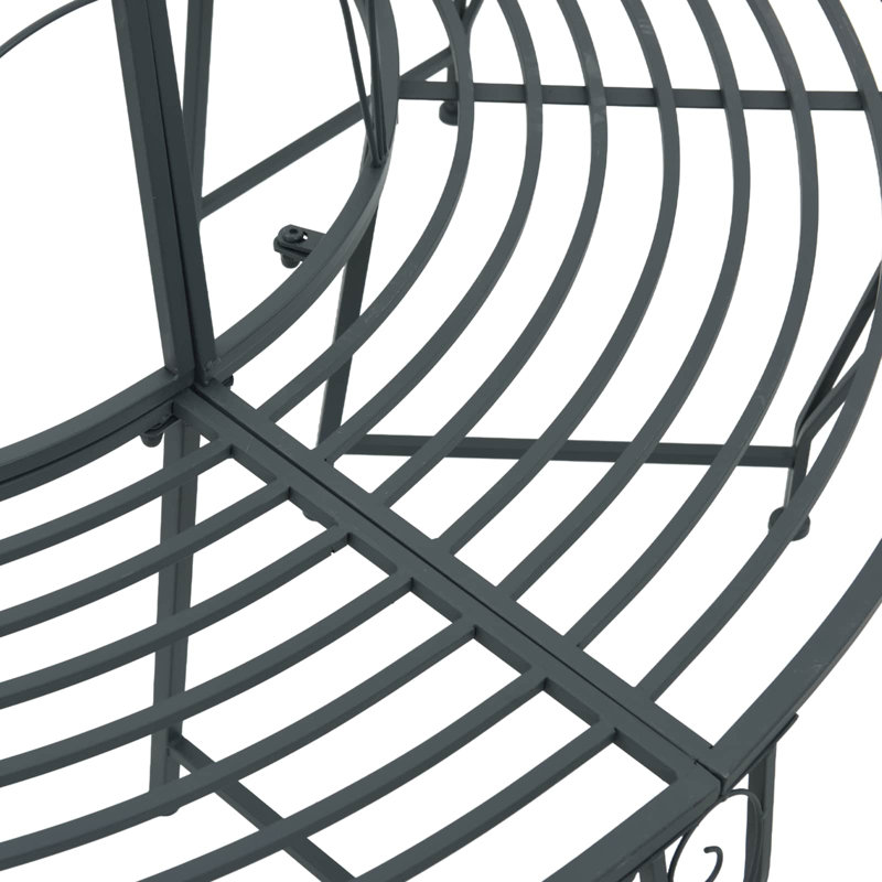 Outdoor Bench, Silver Grey