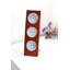 Analogue Wood Quartz Movement / Crystal Alarm Tabletop Clock Brown Wood