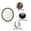 Miroir mural rond 23,6 po