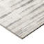 Tapis intérieur / extérieur en polyester à tissage plat abstrait ivoire-689864671