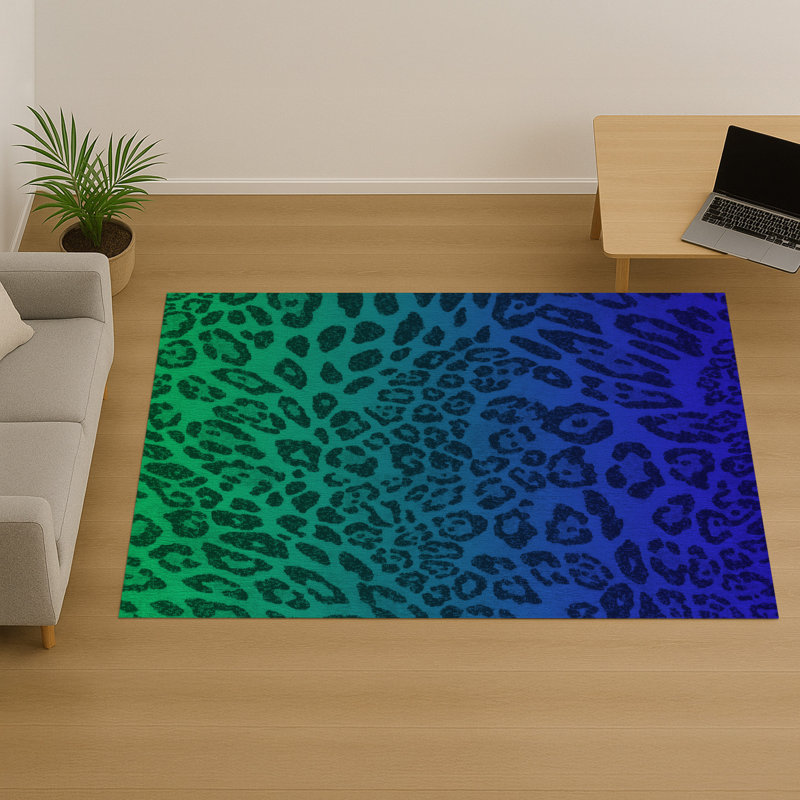 Abstract Area Rug, Rectangle 155 x 230 cm