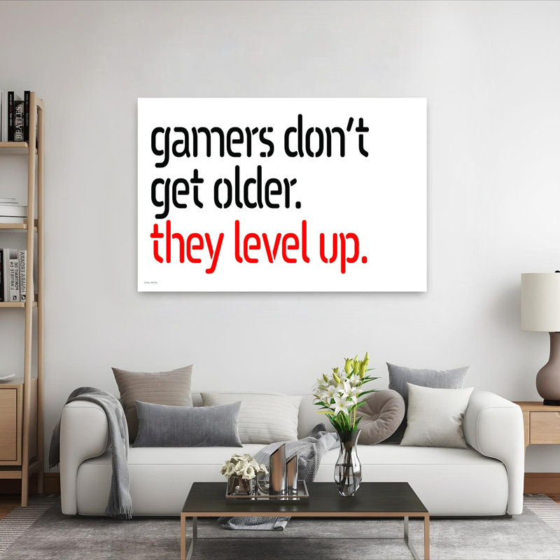 They Level Up 1 Piece Wrapped Canvas Wall Art, 101.6 cm H x 152.4 cm W