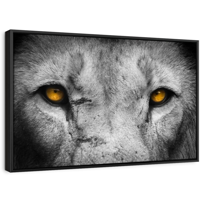 " Lion Eyes Pop ", 13" H x 9" W