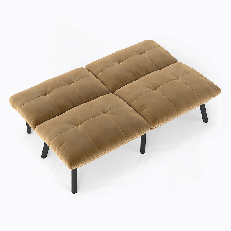 Canapé-lit pliant convertible brun, Brun