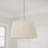 17.75" W x 10" H 1-Light Handcrafted Pendant in Matte Brass with Hand-wrapped Bleached Natural Rope-124328639