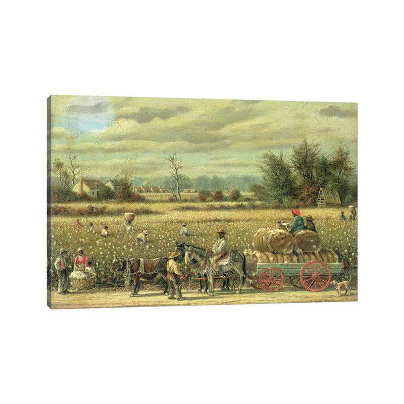 Picking Cotton - Gallery-Wrapped Canvas Giclée, 12" H x 18" W