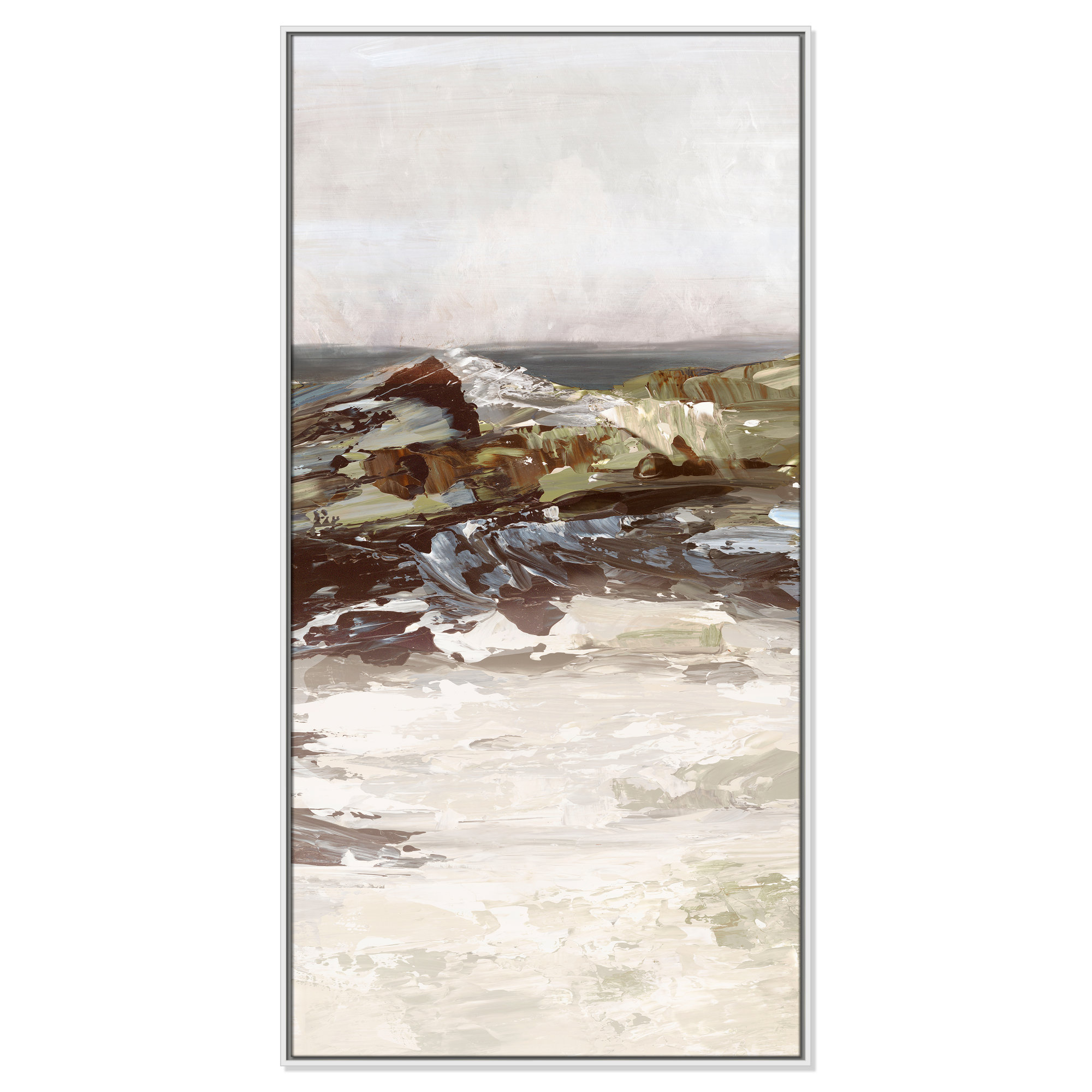 Stoney Peak Print by , 61.5" H x 31.5" W, White