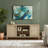 59-Inch Bohemian-Style Rattan TV Stand | 26 Inches High, Light Oak Color, Adjustable Shelves + Storage