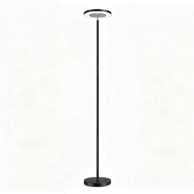 Jernell 71" LED Dimmable Torchiere & Reading Floor Lamp with Remote Control, Double-Side Lighting