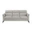 Canapé confortable rembourré en microfibre avec pieds en métal robustes et sièges généreusement rembourrés pour se détendre et recevoir-224827196