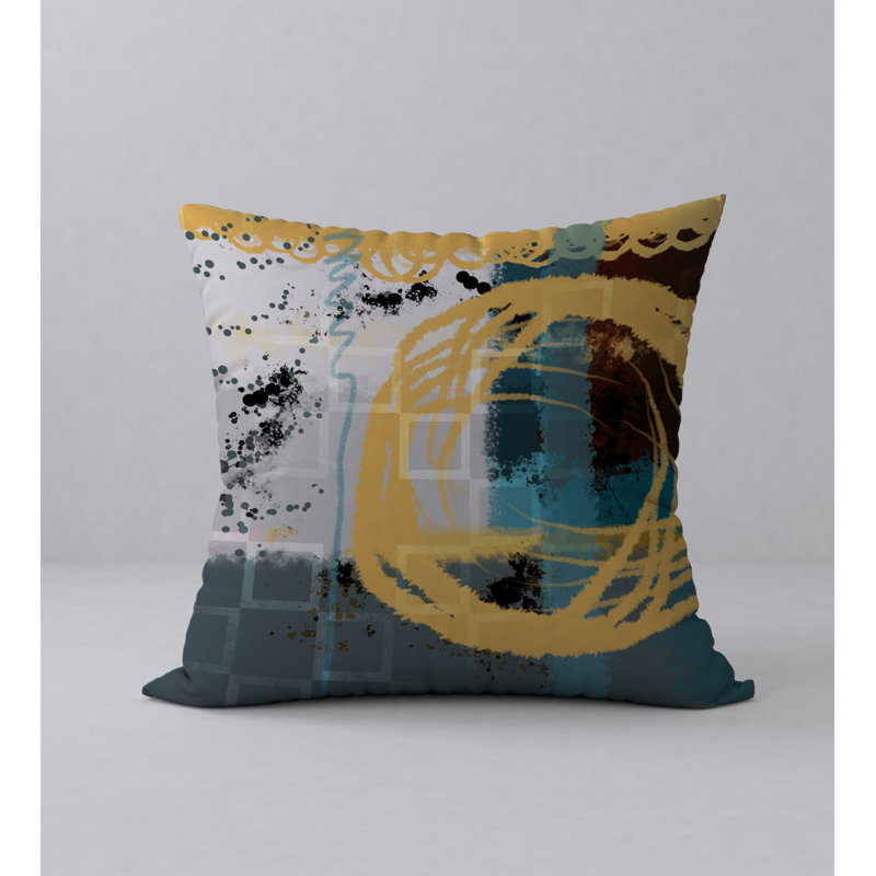 Housse de coussin décorative carrée et insert, 18 po x 18 po
