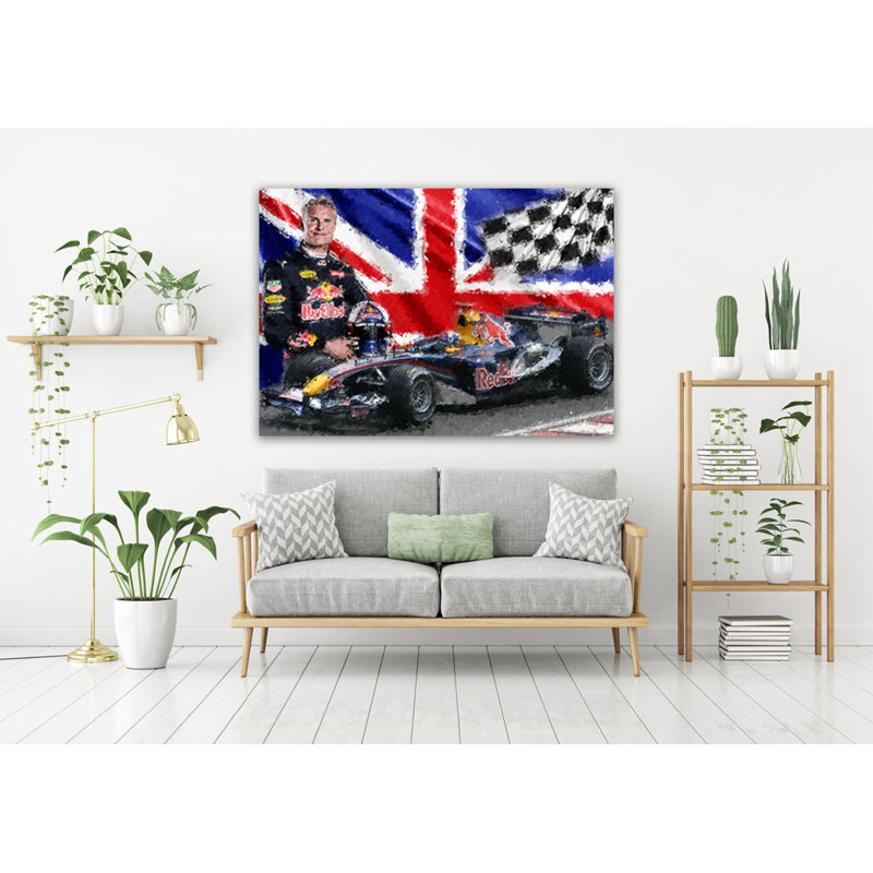David Coulthard 1 Formula One Racing Drivers Collection - Art Prints, Metal, 20.2cm H x 25.3cm W x 0.07cm D