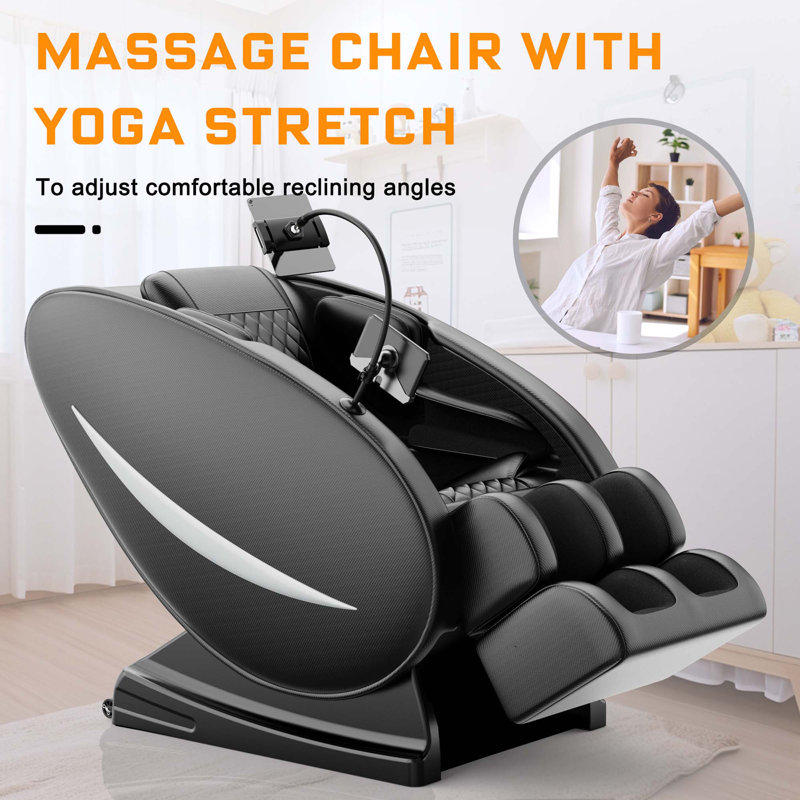 Fauteuil de massage inclinable sans gravité avec pression d'air corporelle complète