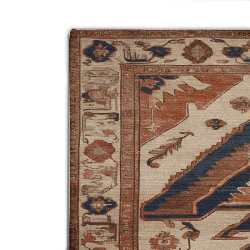 Tapis d'intérieur et d'extérieur brun Persian, Rectangulaire 2 pi x 3 pi