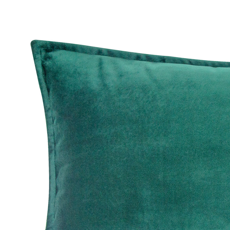 Rectangular Velvet Pillow Covers, Forest Green, Rectangular 12"H x 24"W