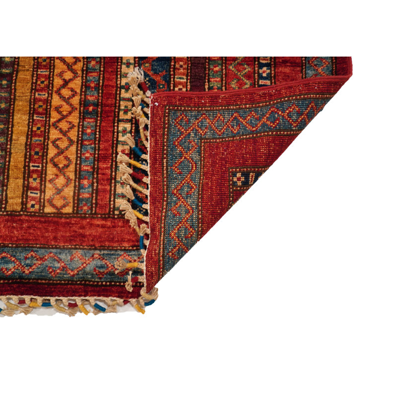 Aryana Hand Woven Wool Striped Area Rug