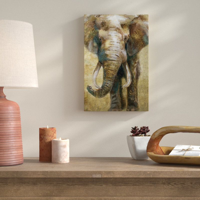 «Summer Safari Elephant», reproduction sur toile, H 32 po x l 48 po x P 1,5 po