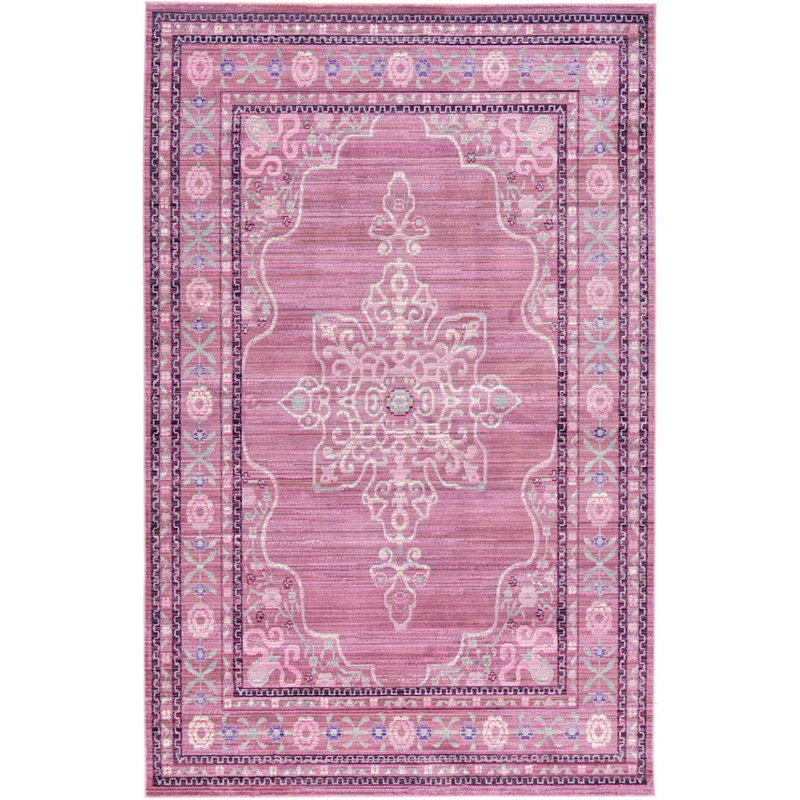 Tapis rose Andress, Rectangle 5 pi x 8 pi