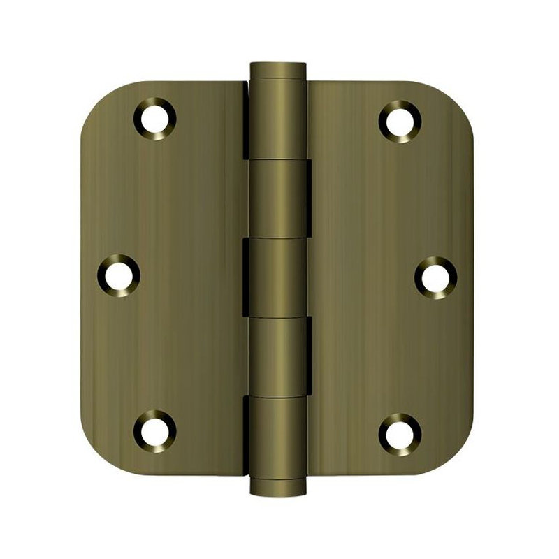 Butt Bearing Hinge, Antique Brass