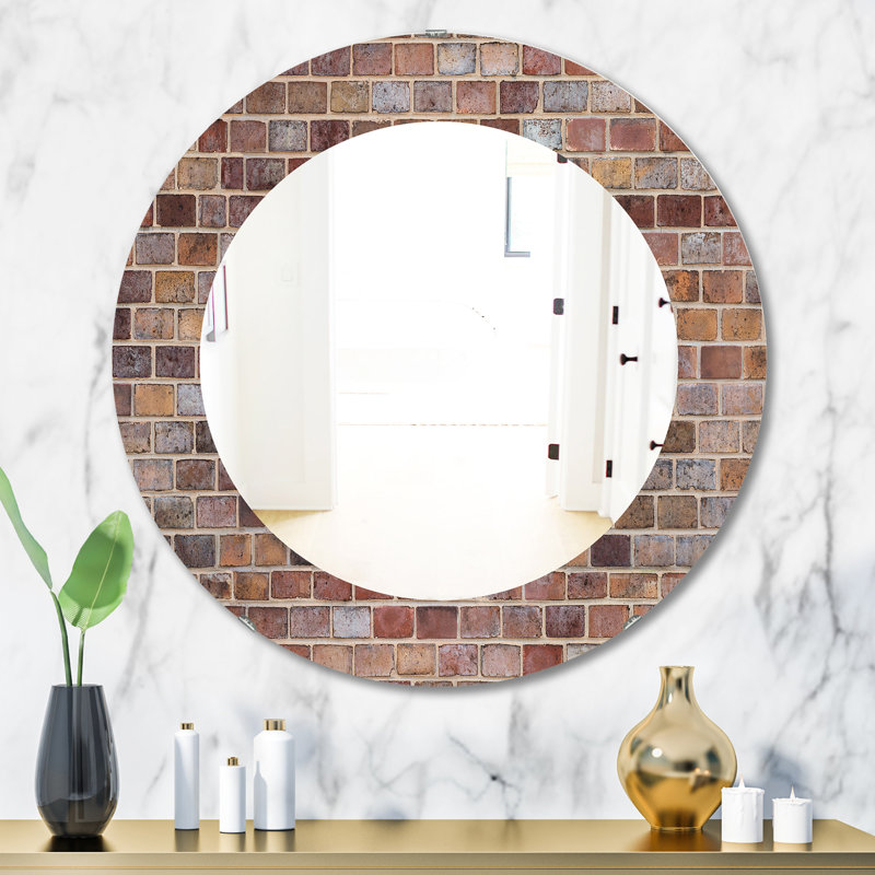 Miroir d'appoint Mid-Century, H 23,6 po x l 23,6 po, Géométrique 2